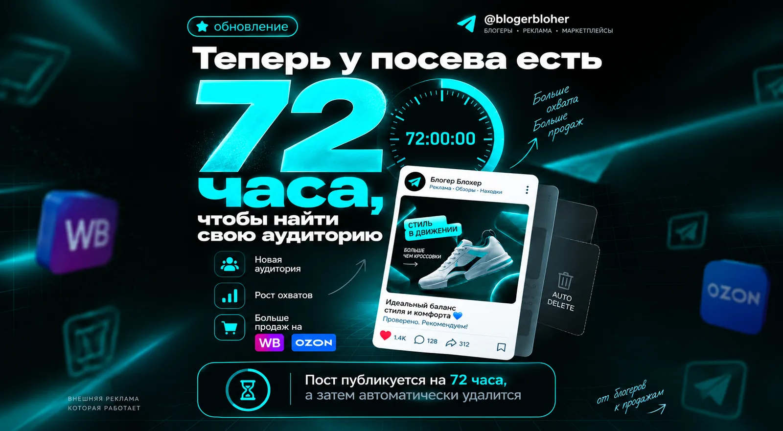 Посевы в VK теперь показываются 72 часа: что это меняет для рекламы